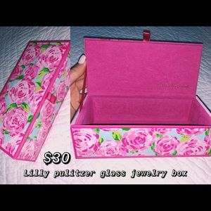 Lilly Pulitzer Glass jewelry box